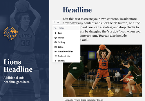An image showing the Boxout user interface